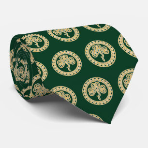 Celtic Knot Shamrock Tie