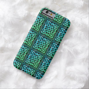 Celtic Knot - Square Blue Green Barely There iPhone 6 Case