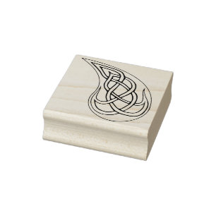 celtic knot tear drop art stamp
