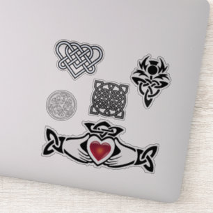 Celtic Knot Thistle Claddagh Vinyl Cutout