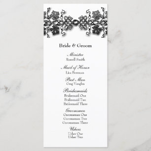 Celtic Knot Twining Vines Wedding Program