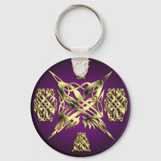 CELTIC KNOT WORK 1 ROUND KEYCHAIN