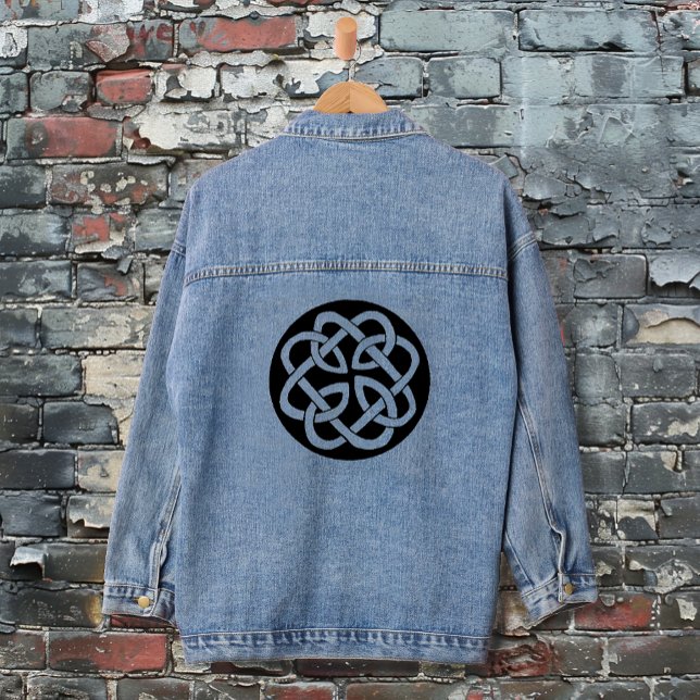Celtic Knot Work Circle Denim Jacket (Creator Uploaded)