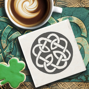 Celtic Knot Work Circle  Stone Coaster