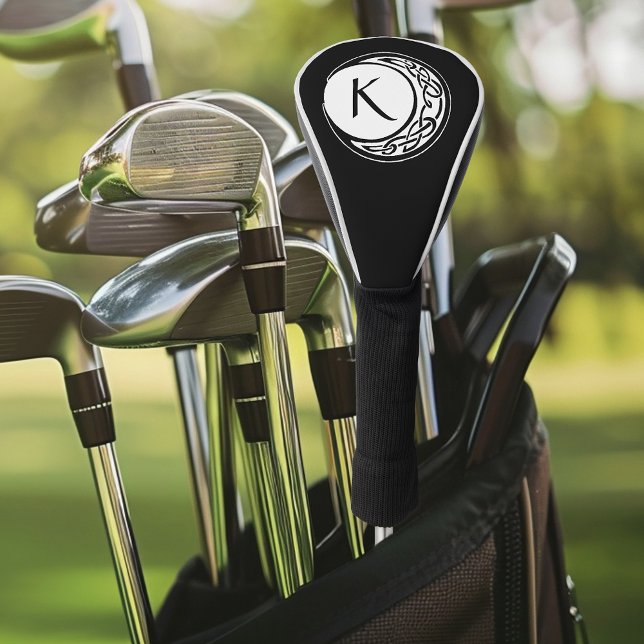 Celtic Knot Work Moon Circle Monogram Golf Head Cover (Creator Uploaded)