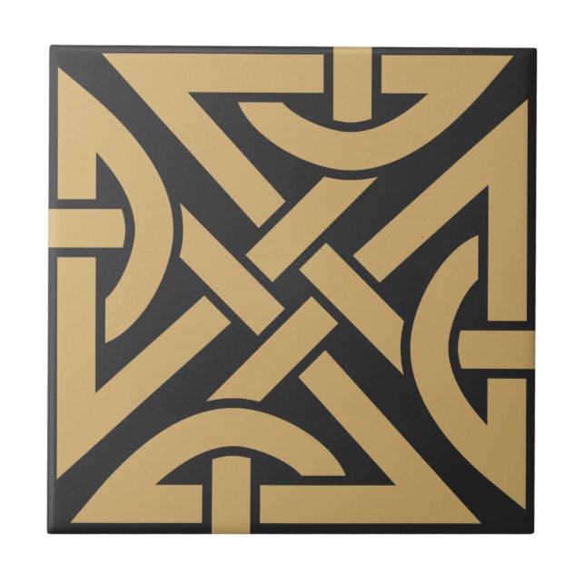 Celtic Knot Work Pattern Tile (Front)