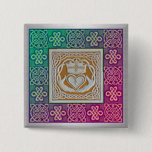 Celtic Knots 2 Inch Square Button