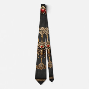 Celtic knots and a heart in Gothic elegance.  Tie