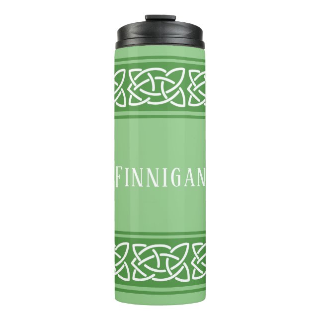 Celtic Knots Band Custom Thermal Tumbler (Front)