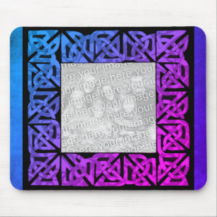 Celtic Knots Design Photo Frame Mouse Pad