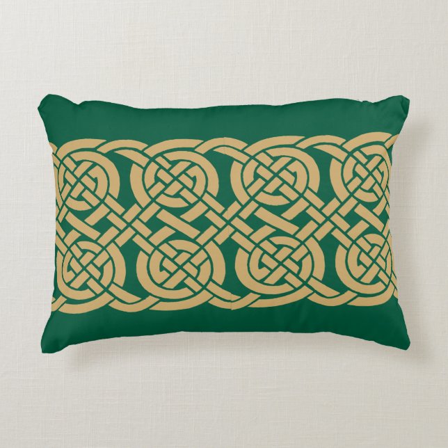 Celtic Knots Frieze Pattern Accent Pillow (Front)