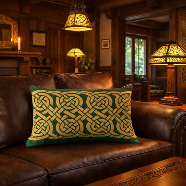 Celtic Knots Frieze Pattern Lumbar Pillow (Creator Uploaded)
