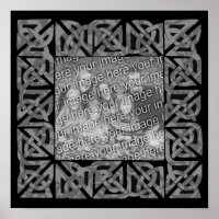 Celtic Knots Grey Frame Add Your Photo 