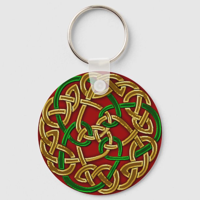 CELTIC KNOTS Irish Artwork Collection Keychain (Front)