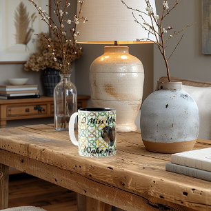 Celtic Knots Personalized design Text and Image. Two-Tone Coffee Mug