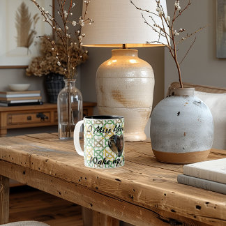 Celtic Knots Personalized design Text and Image. Two-Tone Coffee Mug