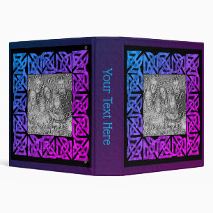 Celtic Knots Photo Frame Colours Personalized  Binder