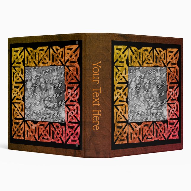 Celtic Knots Photo Frame Personalized Binder (Background)