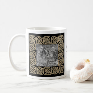 Celtic Knots Sepia Personalized Photo Coffee Mug