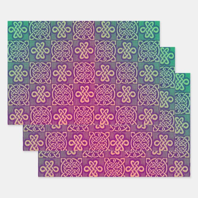 Celtic Knots Wrapping Paper Sheet (Set)