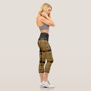 Celtic Knotwork Cross Capri Leggings