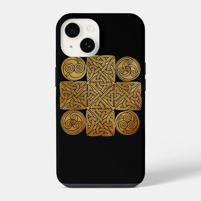 Celtic Knotwork Cross iPhone Case (Back)