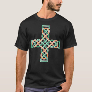  Celtic knotwork cross multicolored T-Shirt