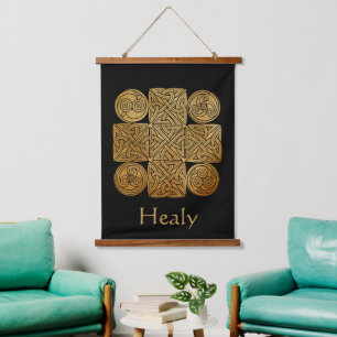 Celtic Knotwork Cross Personalized Hanging Tapestry