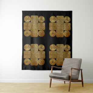 Celtic Knotwork Cross Tapestry