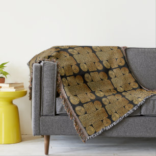 Celtic Knotwork Cross Throw Blanket