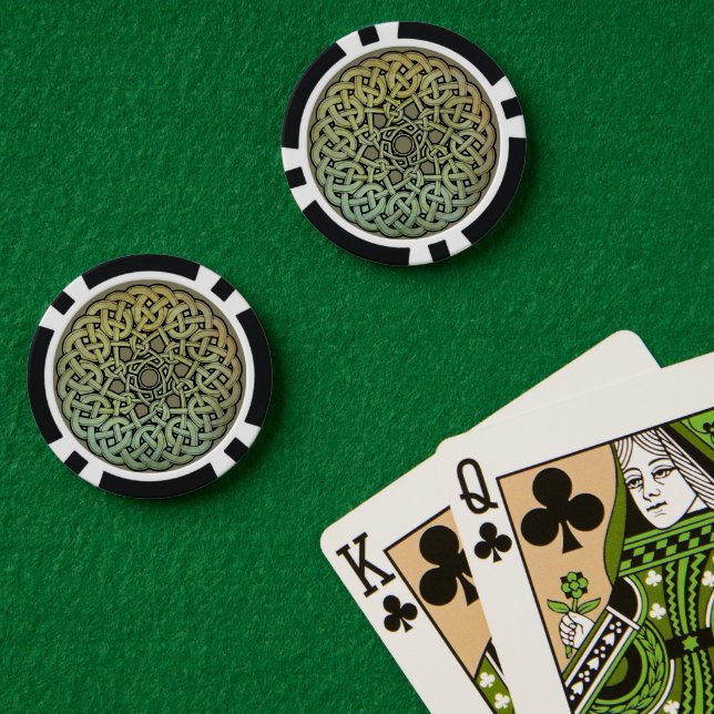 Celtic Knotwork Mandala Poker Chips (Poker Table (Double))