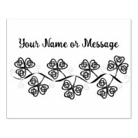 Celtic Knotwork Personalized Rubber Stamp