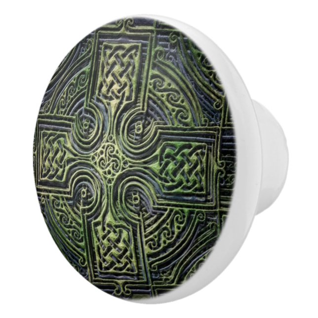 Celtic knotwork St. Patrick's Day Ceramic Knob (Right)