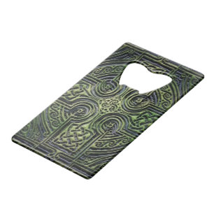 Celtic knotwork St. Patrick's Day Credit Card Bottle Opener