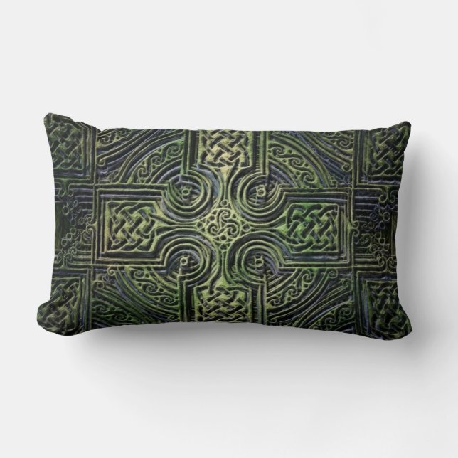 Celtic knotwork St. Patrick's Day Lumbar Pillow (Front)