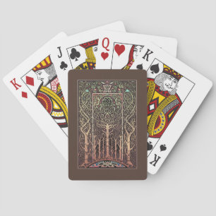 Celtic Knotwork Trees Design Playing Cards