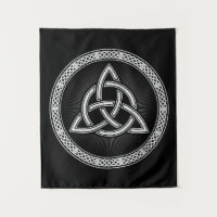 Celtic Knotwork Trinity Distressed White