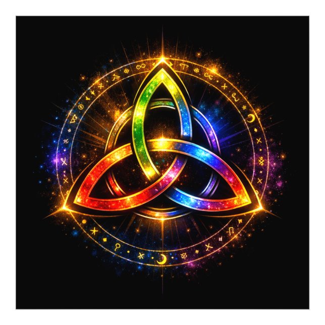 Celtic Knotwork Triquetra Photo Print (Front)