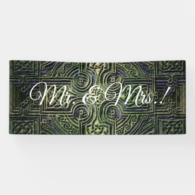 Celtic knotwork wedding reception banner (Horizontal)