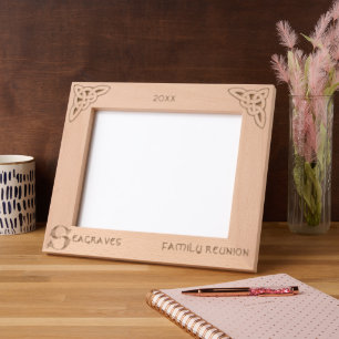 Celtic Letter S Custom Name Etched Frames