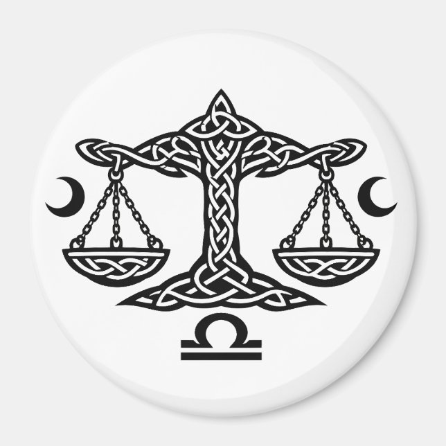    Celtic Libra Scales by BurnsInHell Magnet (Front)