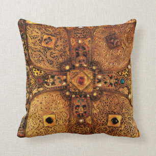 Celtic Lindau Gospels Throw Pillow