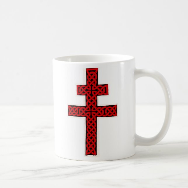 Celtic Lorraine Cross mug (Right)