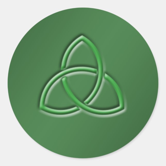 Celtic Love knot Round Sticker (Front)