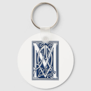 Celtic M Monogram Keychain