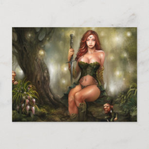 Celtic Maiden, Postcard
