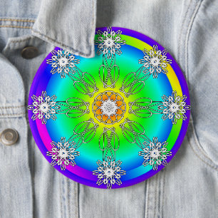 Celtic Mandala 6 Inch Round Button
