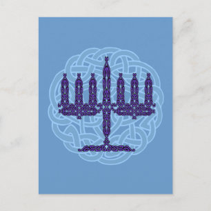 Celtic Menorah Postcard