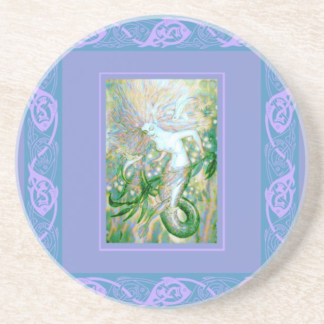 Celtic Mermaid Coaster (Front)