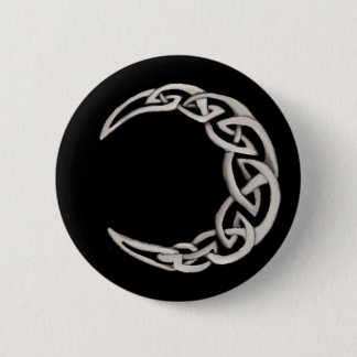 Celtic moon 2 inch round button